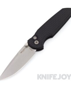 Pro-tech Knives PT-INT105 Tactical Response 3 Integrity Double Thumbstud Manual Stonewash S35VN Blade with Relic Textured Black Aluminum Handles/ Blasted Hardware/ Deep Carry Clip
