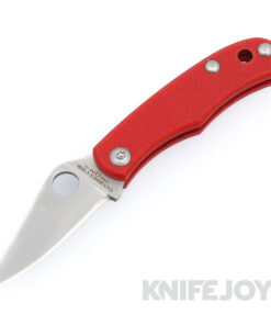 Spyderco C133GRDP Bug Red G-10 Handle with PlainEdge Blade