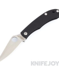 Spyderco C137GBKP Honeybee Black G10 Handle with PlainEdge Blade
