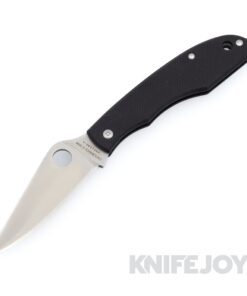 Spyderco C138GBKP Grasshopper Black G-10 Handle with PlainEdge Blade