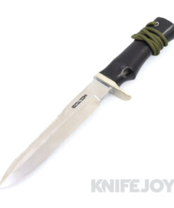 Randall Made Knives Model 16 Diver Blade with Sawtooth Spine and Black Micarta Handle