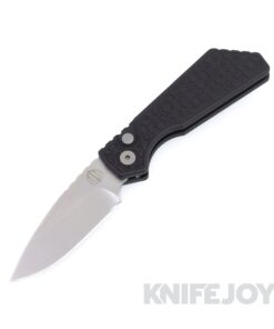Pro-tech Knives PT205-Gridlock Pro-Strider PT Auto Stonewash Magnacut Blade with Black Gridlock Aluminum Handles/ Black Clip/ Blasted Hardware