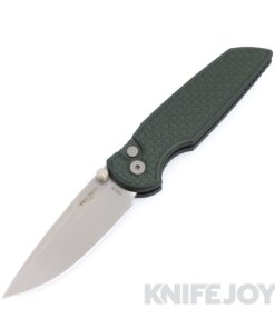 Pro-tech Knives PT-INT105-Green Tactical Response 3 Integrity Double Thumbstud Manual Stonewash S35VN Blade with Relic Textured Green Aluminum Handles/ Blasted Hardware/ Deep Carry Clip