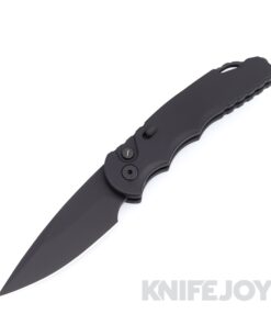 Pro-tech Knives PT-T503-Operator Auto Tactical Response 5 Sterile Black Handle with S35VN DLC Blade/ Tritium Button / Steel Safety