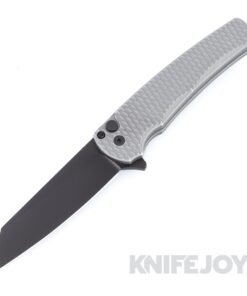 Pro-tech Knives PT5436-BW Grey Malibu Reverse Tanto Flipper DLC Blade with Grey Dragonscale Handle