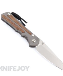 Chris Reeve Knives Large Inkosi Left Hand Insingo Plain Magnacut Blade with Natural Canvas Micarta Inlay Titanium Handles Knife