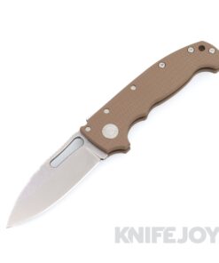 Demko Knives MGAD20S Drop Point CPM-M4 Blade with Dark Earth Machine Textured G10 Handles