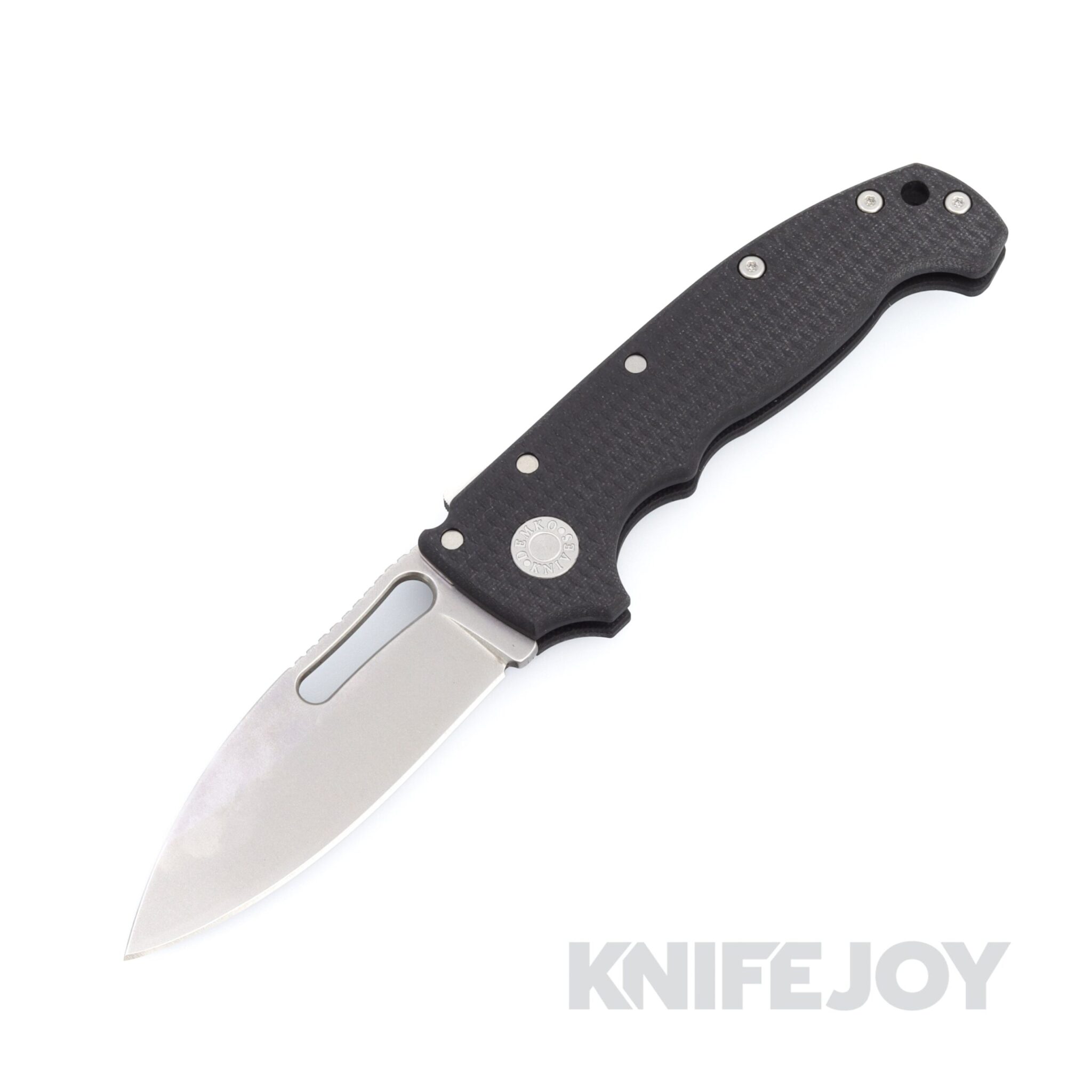 Demko Knives MG AD20S Drop Point CPM-M4 Blade with Black Machine Textured G10 Handles
