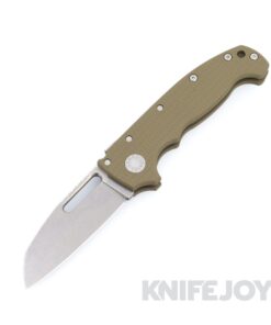 Demko Knives MGAD20 Shark Foot CPM-20CV Blade with OD Green Machine Textured G10 Handles