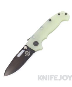 Demko Knives MGAD20S Spear Point DLC Magnacut Blade with Natural Fine Textured G10 Handles