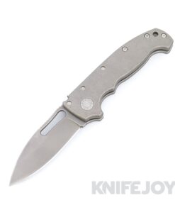 Demko Knives MGAD20S Drop Point CPM-M4 Blade with All Titanium Smooth Handles