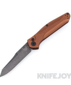 Benchmade 9400BK-03 Osborne Auto Black Finish Blade with Burnt Copper Aluminum Handles