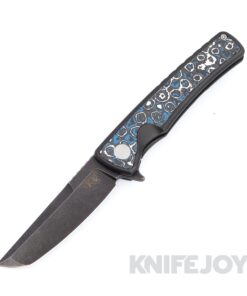 Mechforce Kilby Collab Shard Integral Folder with Black M390 Blade and Black Ti Handle with Frost Fatcarbon Inserts