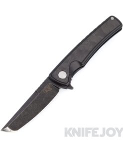 Mechforce Kilby Collab Shard Integral Folder with Black M390 Blade and Black Ti Handle with Black Dune Fatcarbon Inserts