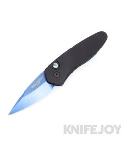 Pro-Tech Knives 2907-SB Sprint 2" Auto Folder with Sapphire Blue S35VN Plain Blade and Plain Black Aluminum Handles