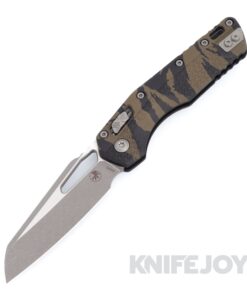 MICROTECH Standard Issue 210T-10APPMTRC MSI RAM-LOK Folder Single Edge Apocalyptic Standard Blade with Tiger Camo Polymer Tri-Grip Handles