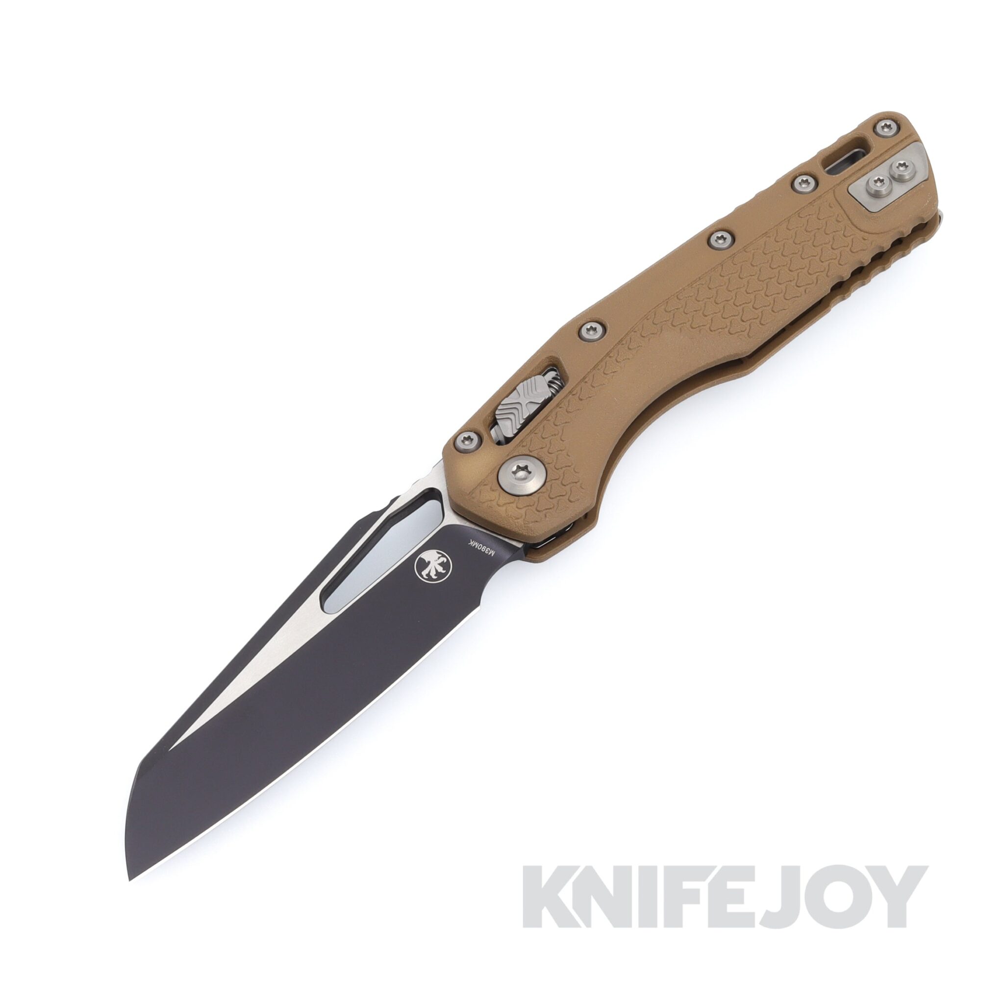 MICROTECH Standard Issue 210T-1PMDE MSI Ram Lock Folder Single Edge Standard Black Blade with Dark Earth Injection Molded Tri-Grip Handles / Beadblast Hardware