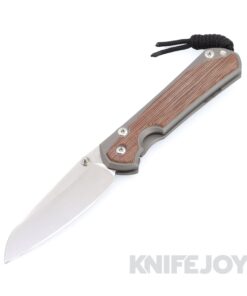 Chris Reeve Knives Large Sebenza 31 Insingo Magnacut Blade with Natural Canvas Micarta Inlay Glass Blasted Titanium Handles