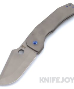 Zermeno Knives Tyr XL Stonewash CPM-154 Blade with Stonewash Titanium Handles