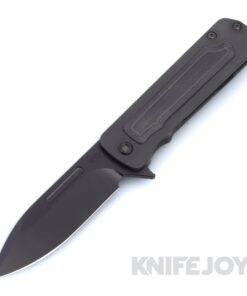 Medford Knives TFF-4 S45VN DLC Drop Point Blade with DLC / Black G10 Handle and DLC "Made in the USA" Pennant Clip