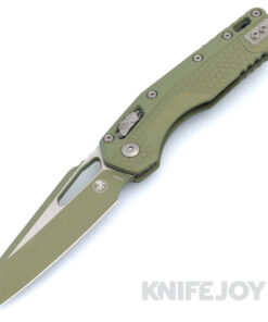 MICROTECH Standard Issue 210T-1PMCVG MSI RAM-LOK Folder Single Edge Vintage Green Cerakote Sheepsfoot Blade with Injection Molded Tri-Grip Handle