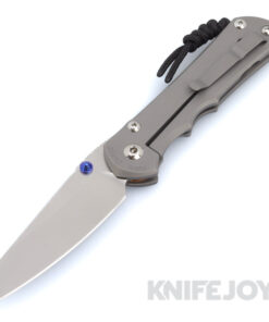 Chris Reeve Knives Large Inkosi LEFT HAND Plain Insingo Magnacut Blade with Glass Blasted Titanium Handles