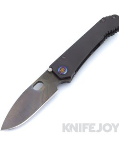 Medford Knives 187 DP D2 Vulcan Drop Point Blade with DLC "Radius Contoured" Handles / Flamed Hardware and Clip