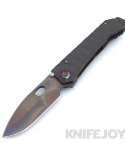 Medford Knives 187 DP D2 Vulcan Drop Point Blade with DLC Predator Handles / DLC Hardware and Clip