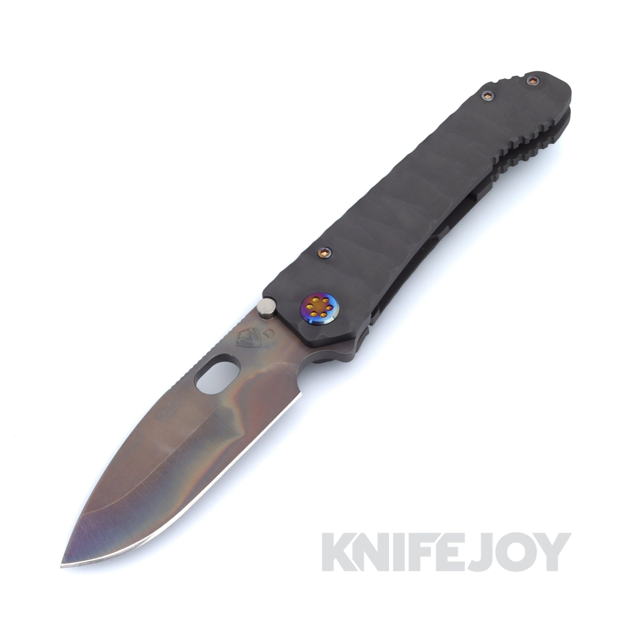 Medford Knives 187 DP D2 Vulcan Drop Point Blade with DLC Predator Handles / DLC Hardware and Clip