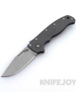 Demko Knives AD20.5 Clip Point AUS-10A Blade Shark Lock with Gray Textured Grivory Handles