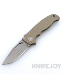 Demko Knives AD20.53VFDEG10-CP 3V Clip Point Blade with FDE G10 Handles