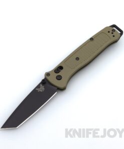 Benchmade Bailout 537BK-06 Bailout AXIS Lock Folder CPM-S30V Black Cerakote Tanto Plain Blade with Ranger Green Grivory Handles