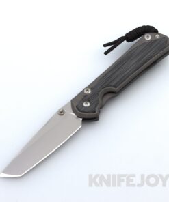Chris Reeve Knives Large Sebenza 31 Tanto Magnacut Blade with Black Canvas Micarta Inlay and Titanium Handles