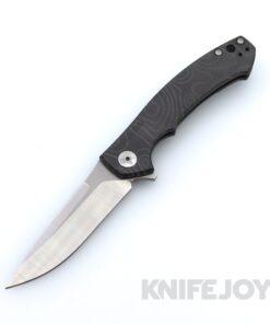 Zero Tolerance Knives ZT 0450 S35VN Blade with Titanium Handles and BoatRight Bladeworks Black Engraved Topo Pattern