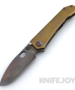 Medford Knives 187 DP D2 Vulcan Drop Point Blade with Bronze "Radius Contoured" Handles / Flamed Hardware / Bronze Clip
