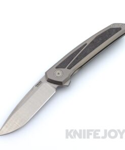 Pena X-Series Cobra Flipper Satin M4 Blade with Satin Titanium / Carbon Fiber Inlay Scales
