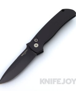 Pro-Tech Knives 2025 SHOT ATCF.1 Auto with DLC 154CM Blade and Black Lip Pearl Button / Satin Hardware / Black Deep Carry Clip