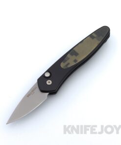 Pro-Tech Knives 3624 Half-Breed Stonewash Blade with Camo G10 over Black Handle