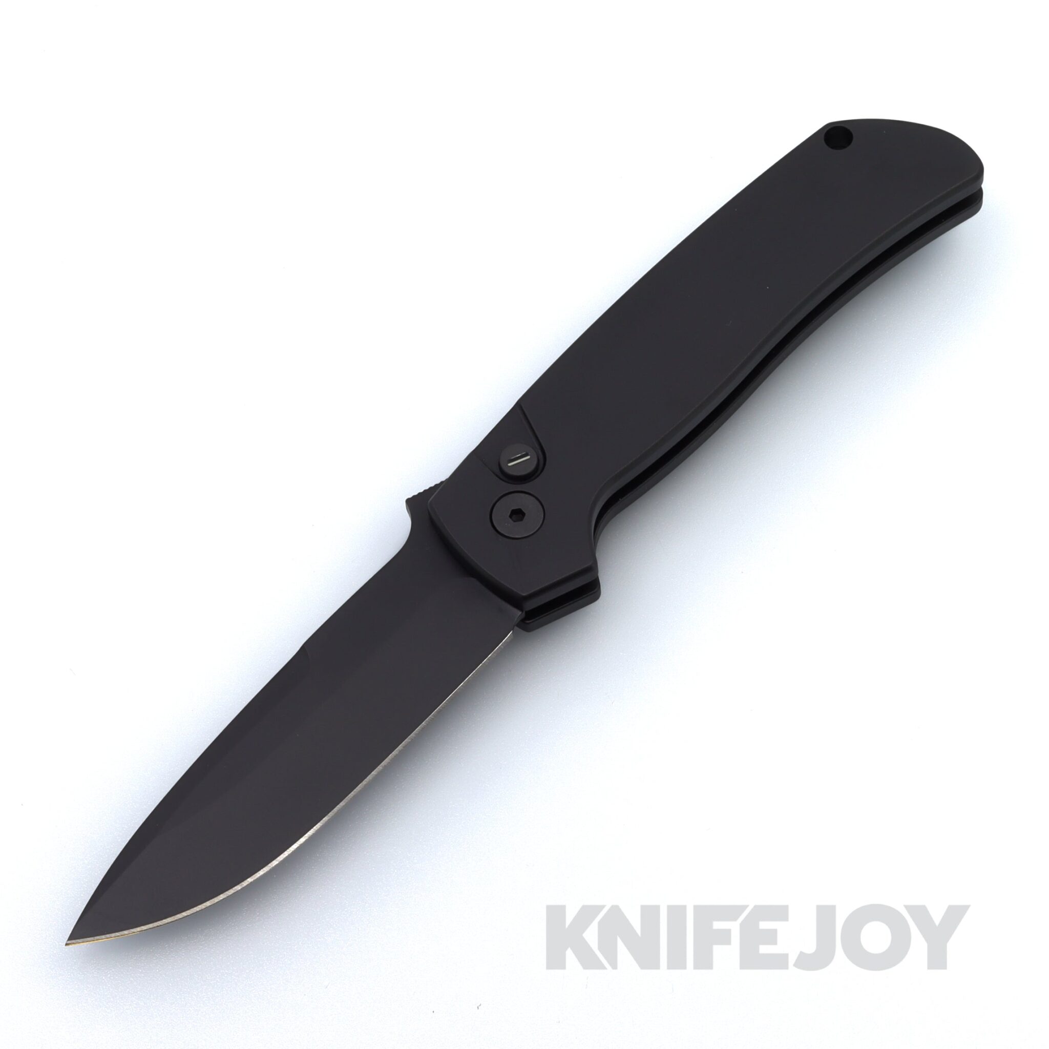 Pro-tech Knives BT2603-OP ATCF Auto OPERATOR with Sterile DLC 154CM Blade and Black Handle / Tritium Button / Black Hardware and Clip