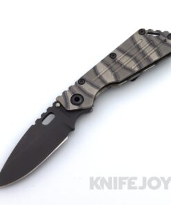 Mick Strider Knives Performance Series SMF with Black Chromium Nitrate Magnacut Blade and D.S.S. Finish Titanium Handle