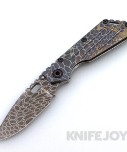 Mick Strider Knives Performance Series SMF with MickTech Laser Pattern Magnacut Blade and Titanium Handle