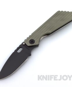 Mick Strider Knives SMF with Black Magnacut Blade and Hybrid Machined Gunner Grip Aluminum Handle