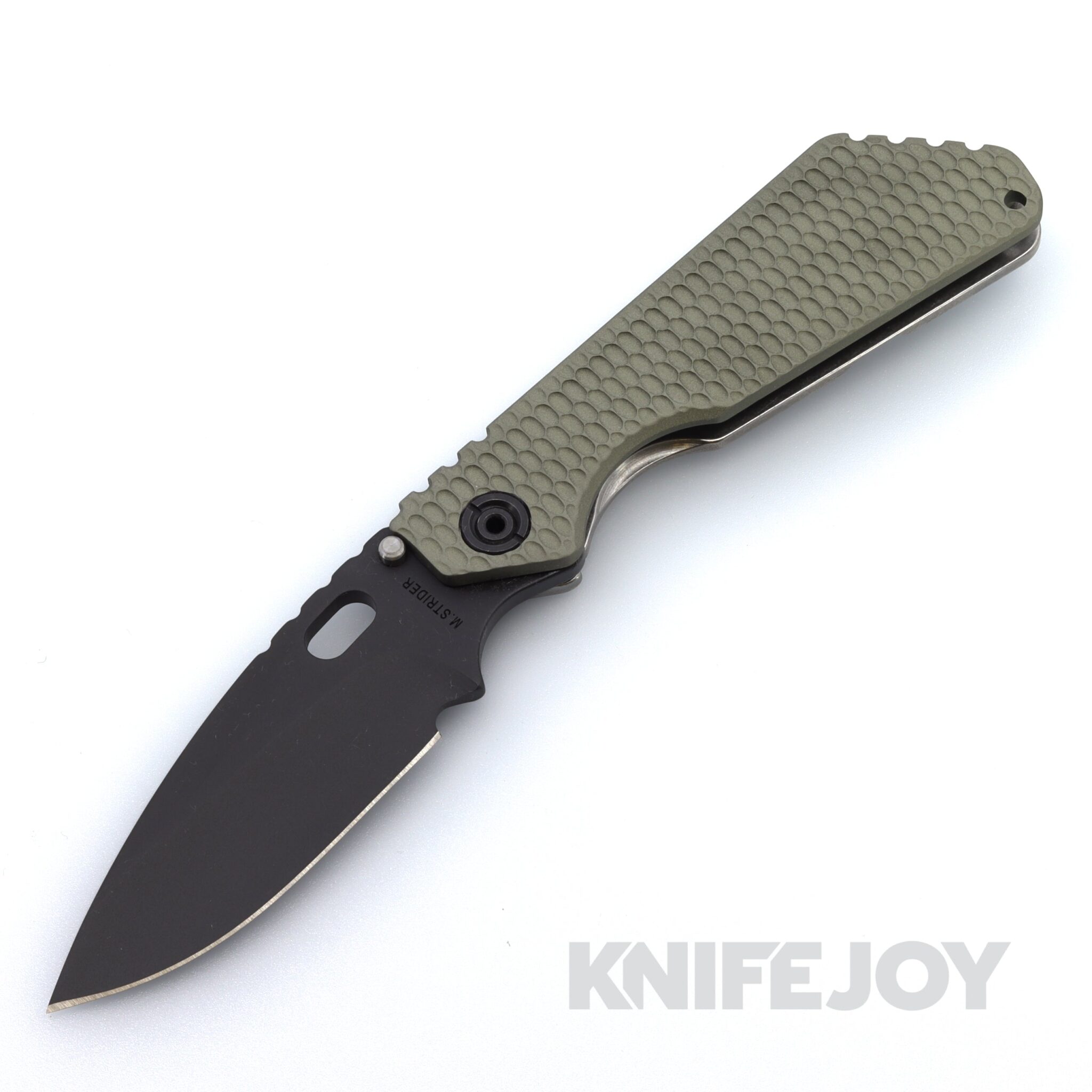 Mick Strider Knives SMF with Black Magnacut Blade and Hybrid Machined Gunner Grip Aluminum Handle