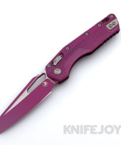 MICROTECH Standard Issue 210T-1PMCSR MSI RAM-LOK Folder Single Edge Sangria Cerakote Sheepsfoot Blade with Injection Molded Tri-Grip Handle