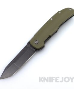 Boker Knives Boker Plus 01BO889 Tac-Master Folding Knife Blackwash Nitro-V Blade with OD Green Micarta Handles