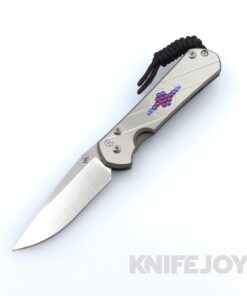 Chris Reeve Knives Small Sebenza 31 Drop Point Magnacut Blade with Unique Graphic Titanium Handles