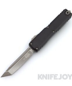 MICROTECH 1123-10AP Ultratech ZBP OTF GEN III Auto Tanto Edge Apocalyptic Standard Blade with Black Aluminum Handles