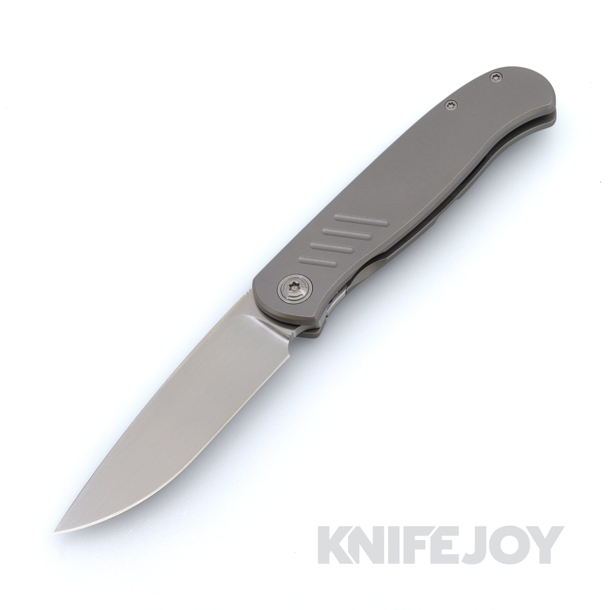 Trevor Burger Custom Knives TBC-ATLAS45 Atlas SFL Drop Point Satin Blade with Titanium Handles and Hardware