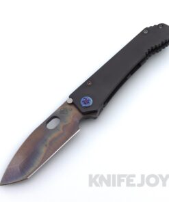 Medford Knives 187 DPT D2 Vulcan Tanto Blade with DLC "Radius Contoured" Handles / Flamed Hardware / DLC Clip