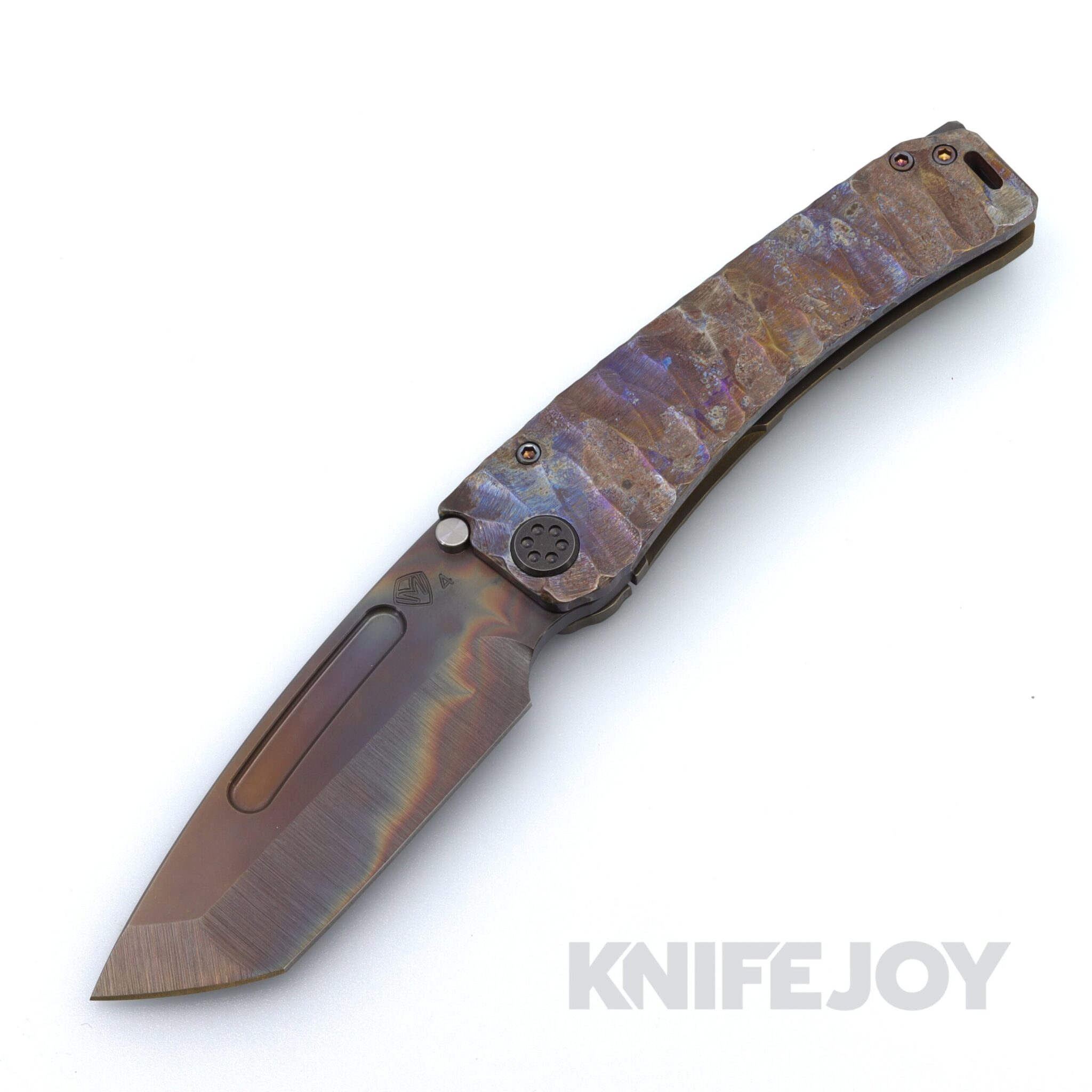 Medford Knives Marauder-H S45VN Vulcan Tanto Blade with Scorched Earth Predator Handles / Old School Bronze Spring / Old School Tumbled PVD Hardware and Clip